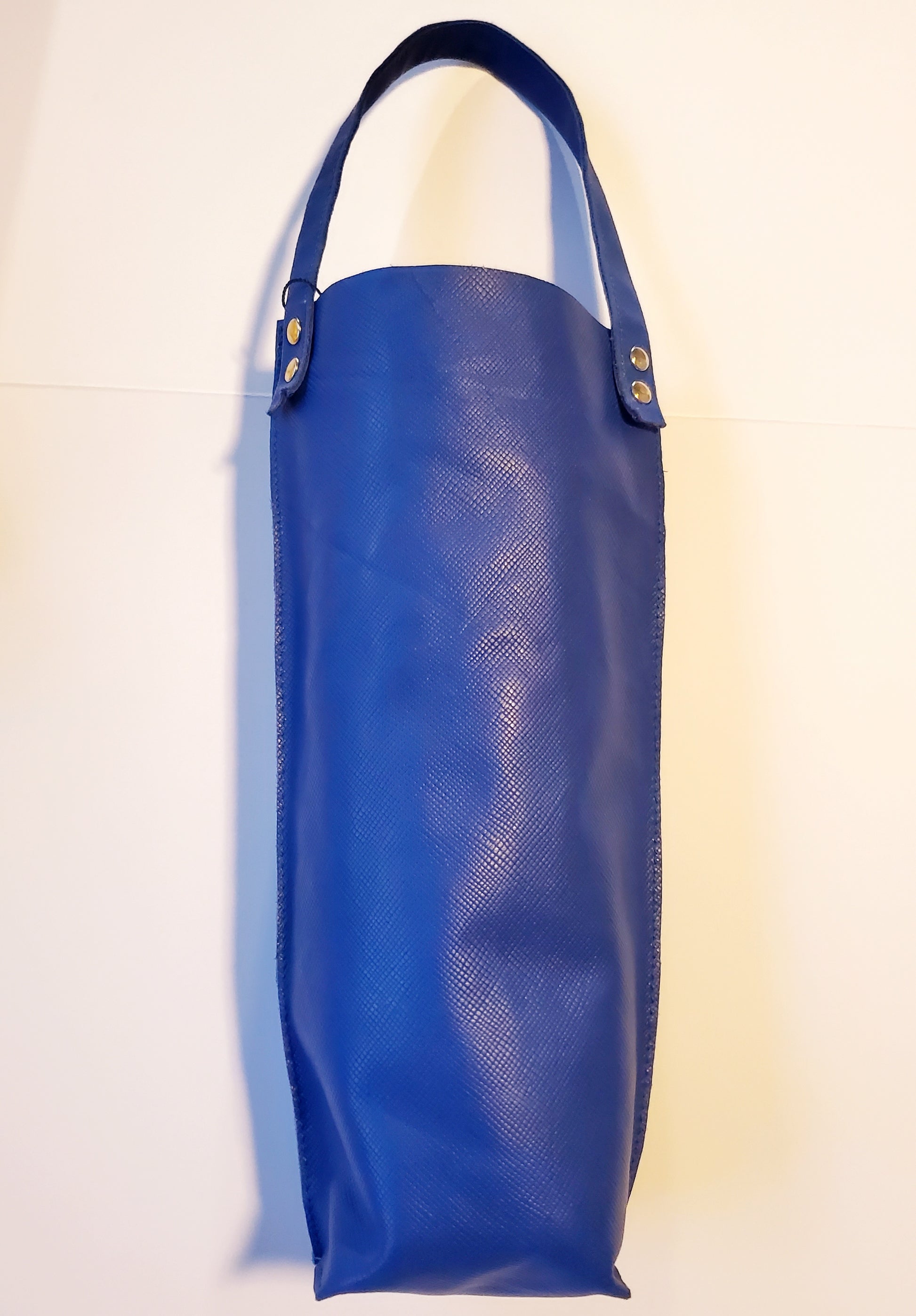 Royal blue bottle bag made in Los Angeles, California