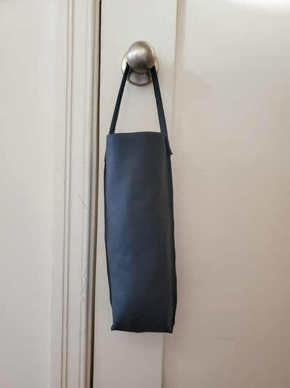 Navy blue wine bag made in Los Angeles California 