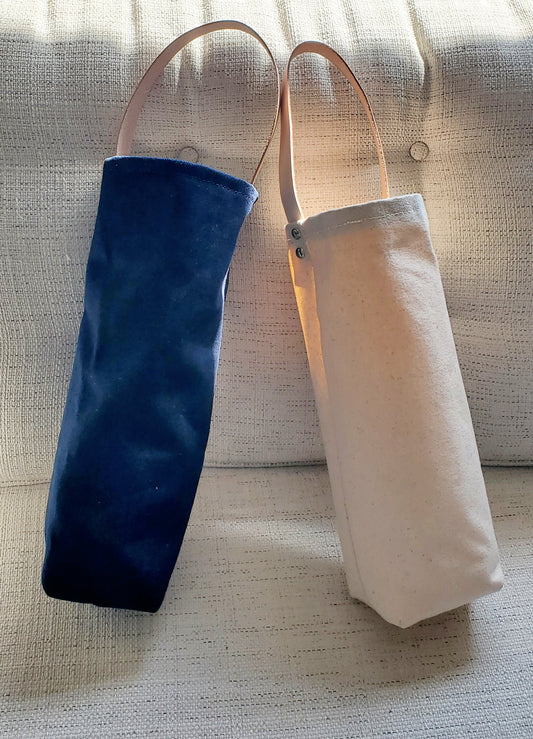 Denim & Canvas Bottle Bags